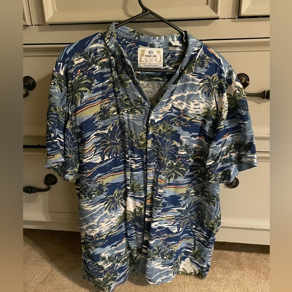 MBX Premium Goods Men’s Hawaiian/aloha print button‎ down casual shirt. Size XL - Picture 2 of 5